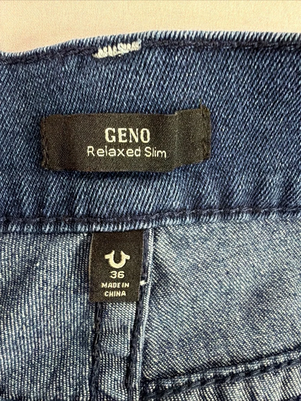 True Religion Men's Slim Jeans in Medium Blue Wash